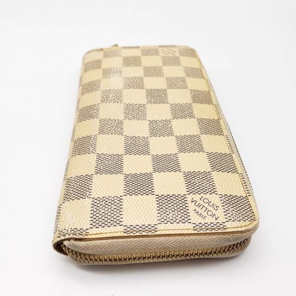 100% Authentic Louis Vuitton Damier Azur Zippy Zip Wallet - Picture 6 of 16
